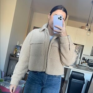 H&M Tan Teddy Jacket